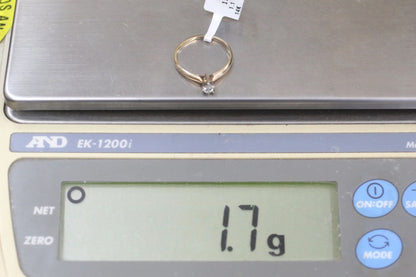 14K Yellow Gold Diamond Solitaire Ring (Size 7 1/2) (Clearance!)