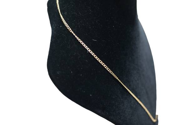 14K Yellow Gold Curb Style Chain (Length 22 1/2")