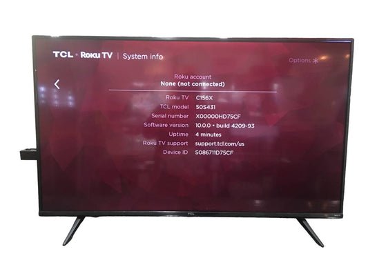TCL 50S431 50 Inch Roku TV (No shipping, local pick-up only)