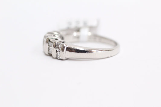 Platinum Diamond Band Ring (Size 6 1/2) CTW 0.48