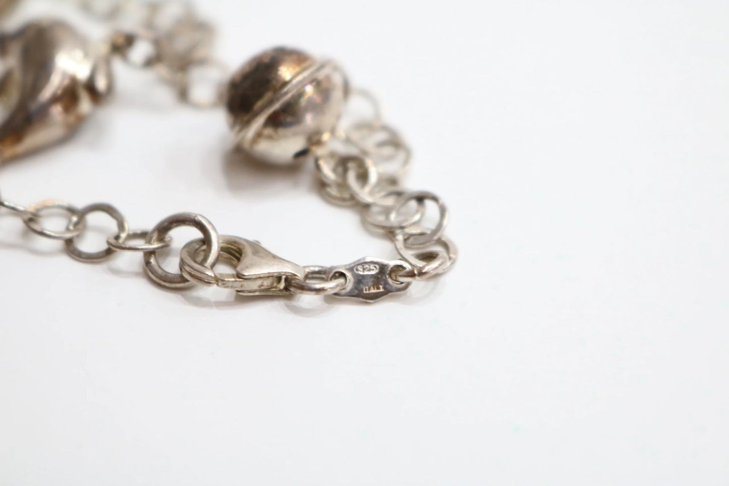Sterling Silver Round Link Bracelet (7 Inches)