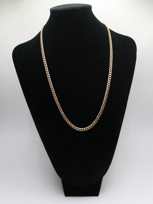 10K Yellow Gold Curb Chain (22 Inches)