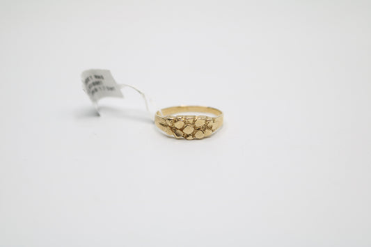 14K Yellow Gold Nugget Ring (Size 9 1/2)