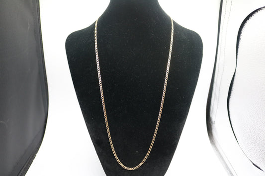 14K Yellow Gold Curb Chain (Size 26")