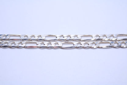 Pre-owned Silver Figaro Chain (24 Inches)