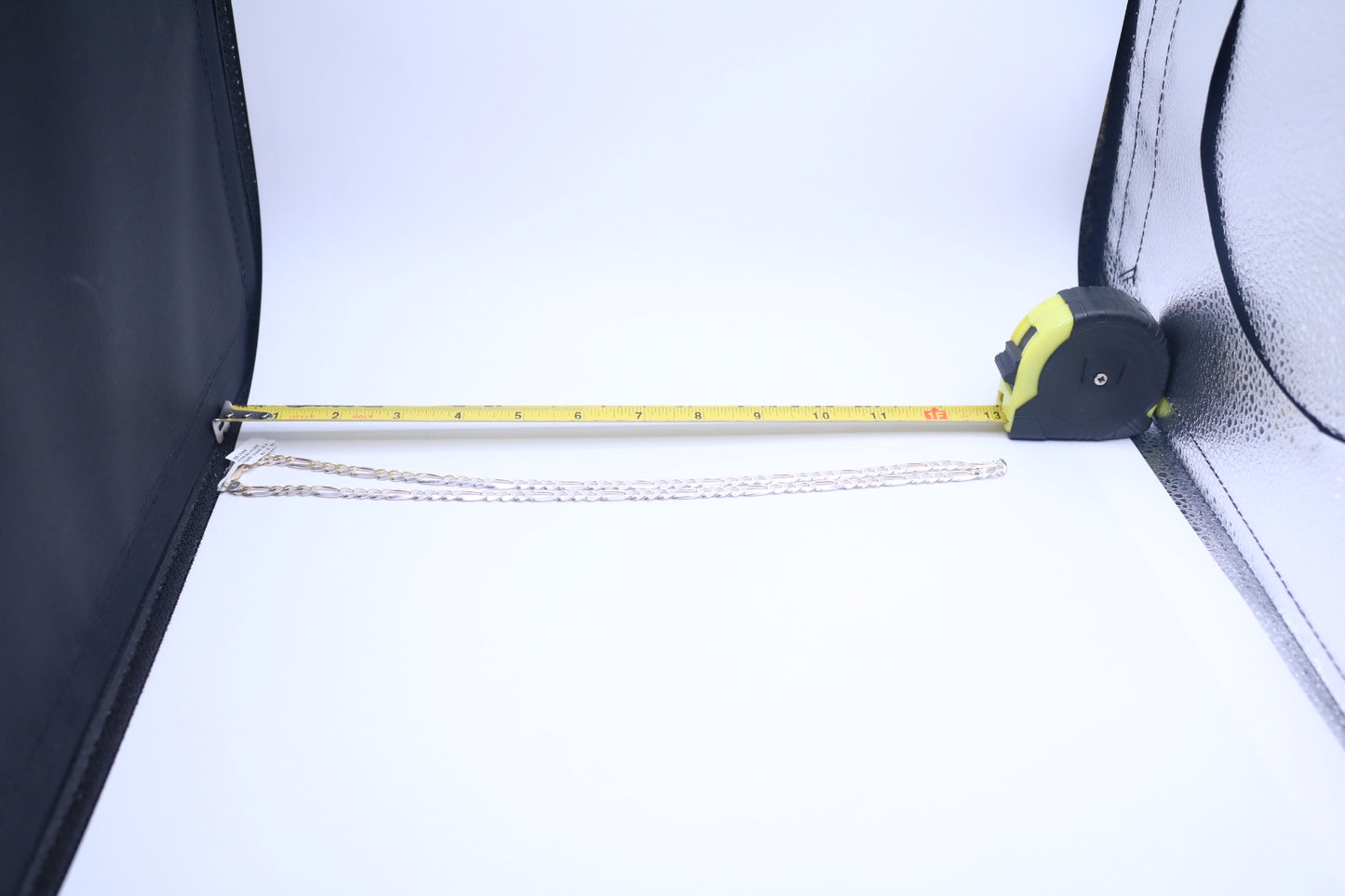 Pre-owned Silver Figaro Chain (24 Inches)