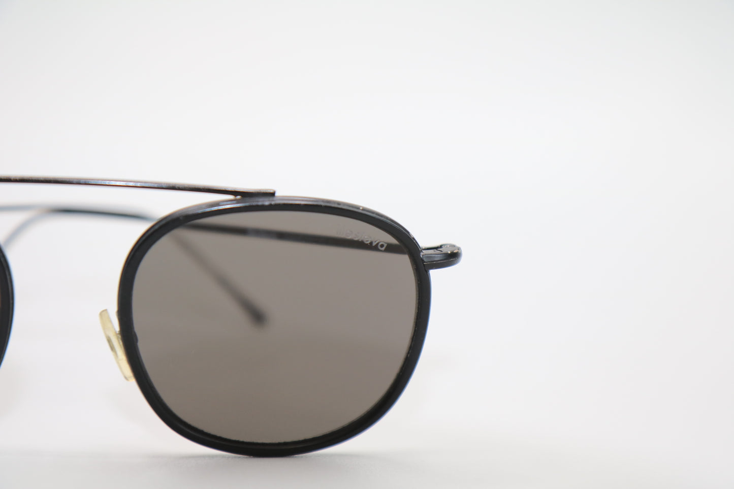 Illesteva C6 Mykonos Ace Black Single Bridge Sunglasses