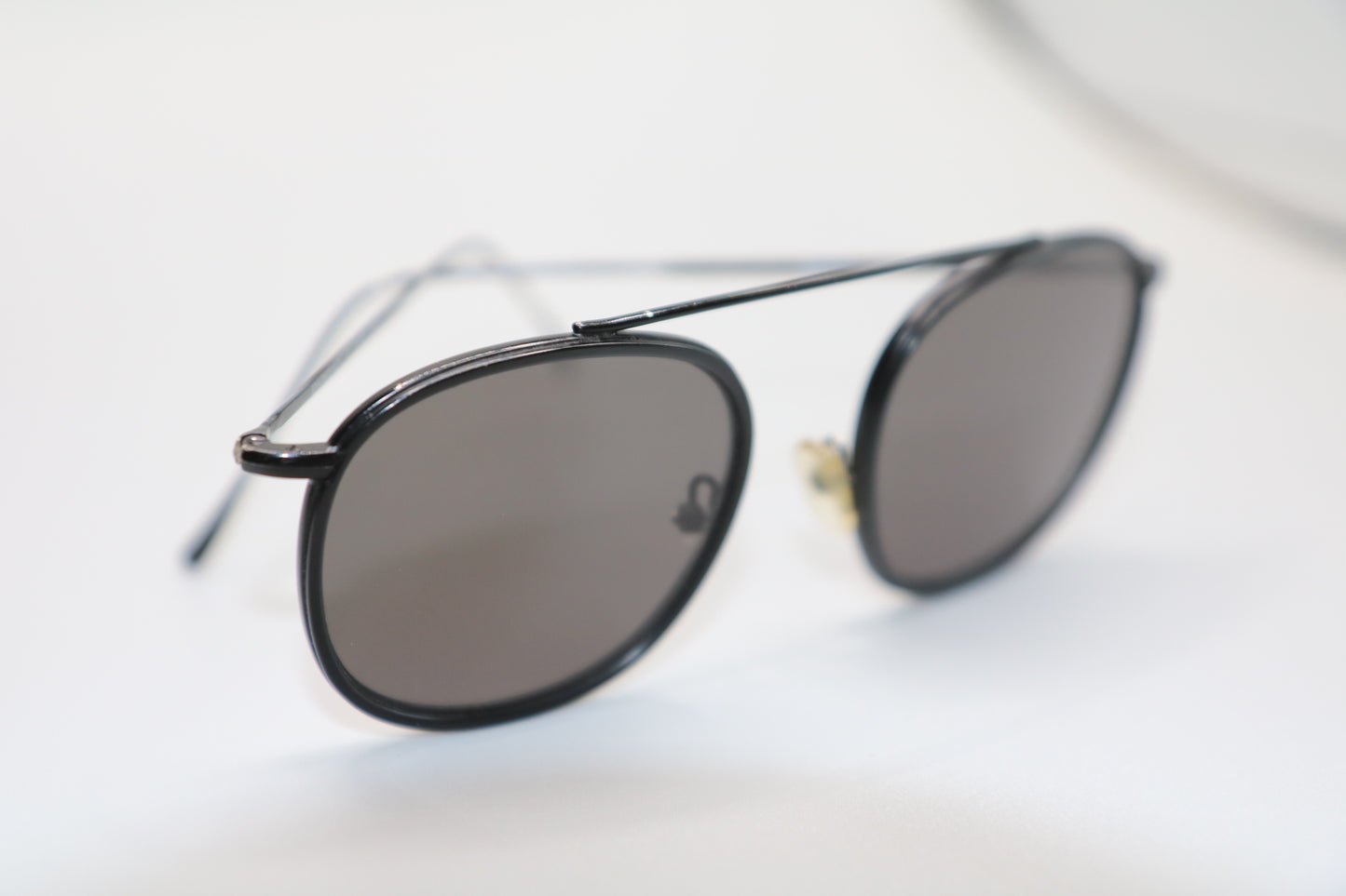 Illesteva C6 Mykonos Ace Black Single Bridge Sunglasses