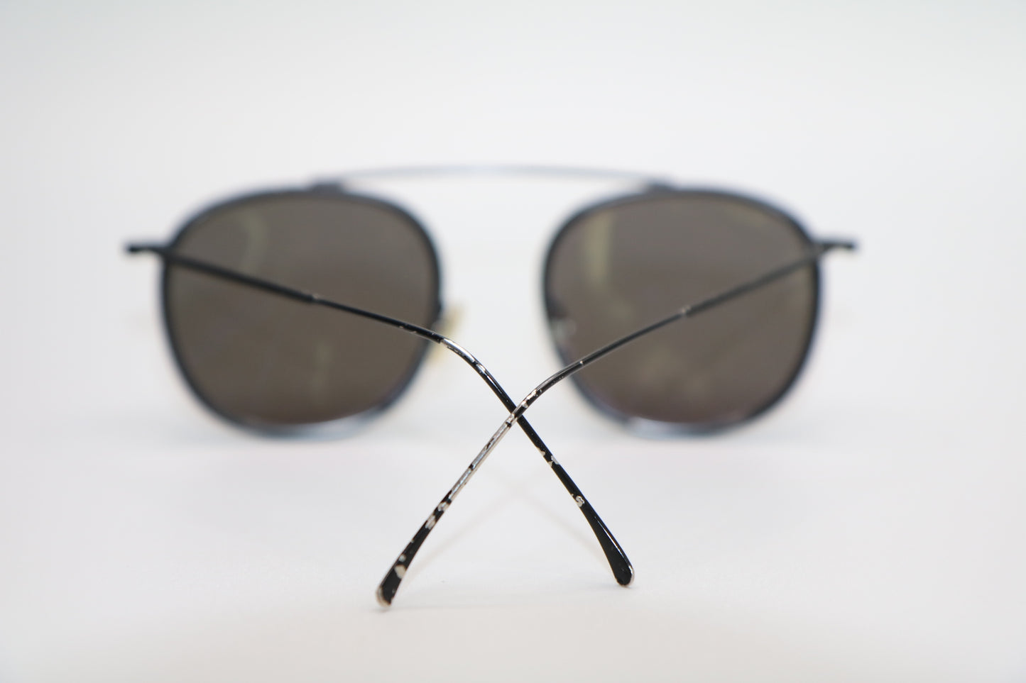 Illesteva C6 Mykonos Ace Black Single Bridge Sunglasses