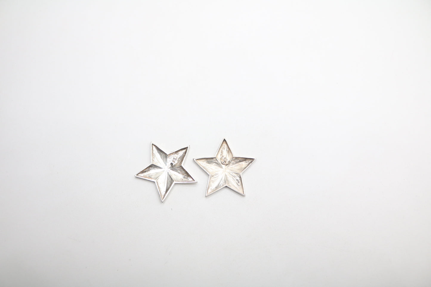 Sterling Silver Star Shaped Earrings (15.3 Grams)