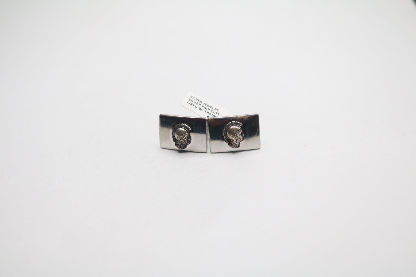 Sterling Silver Trojan Cuff Links (11.0 Grams)
