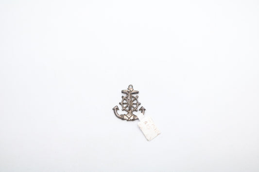 Sterling Silver Religious Anchor Charm (3.4 Grams)