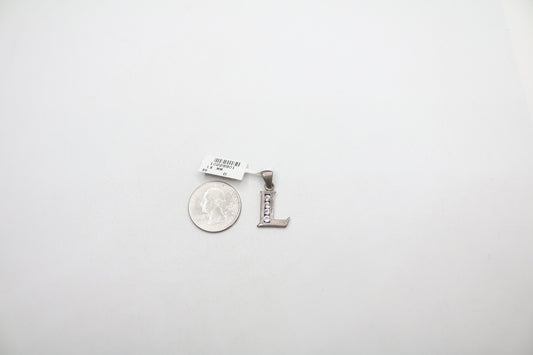 Sterling Silver Letter "L" Charm (3.1 Grams)