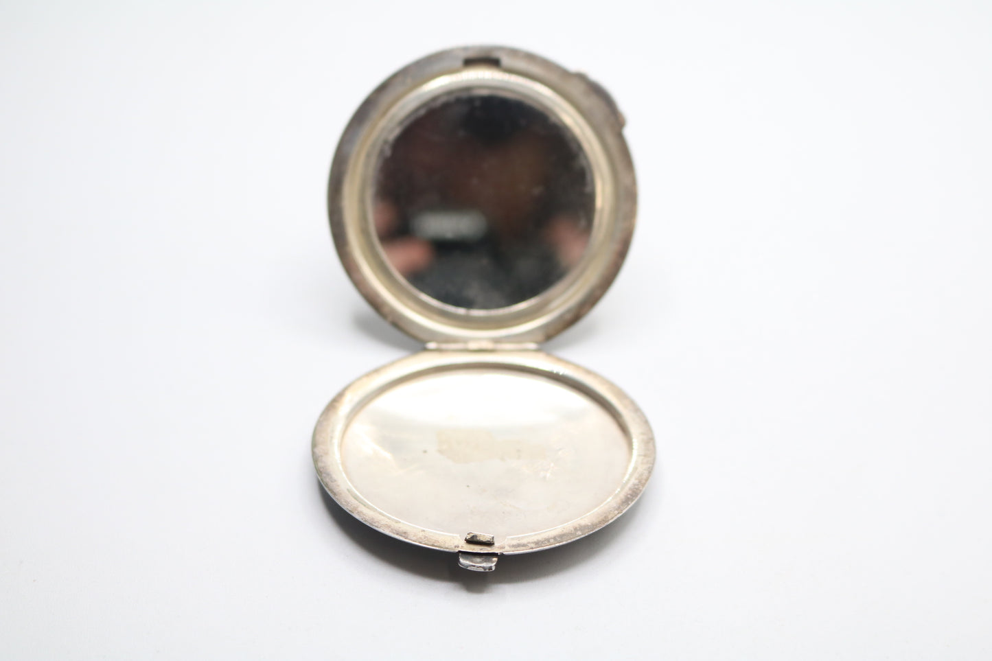 Vintage 950 Sterling Silver Mirror Make-up Compact (49.1 Grams)