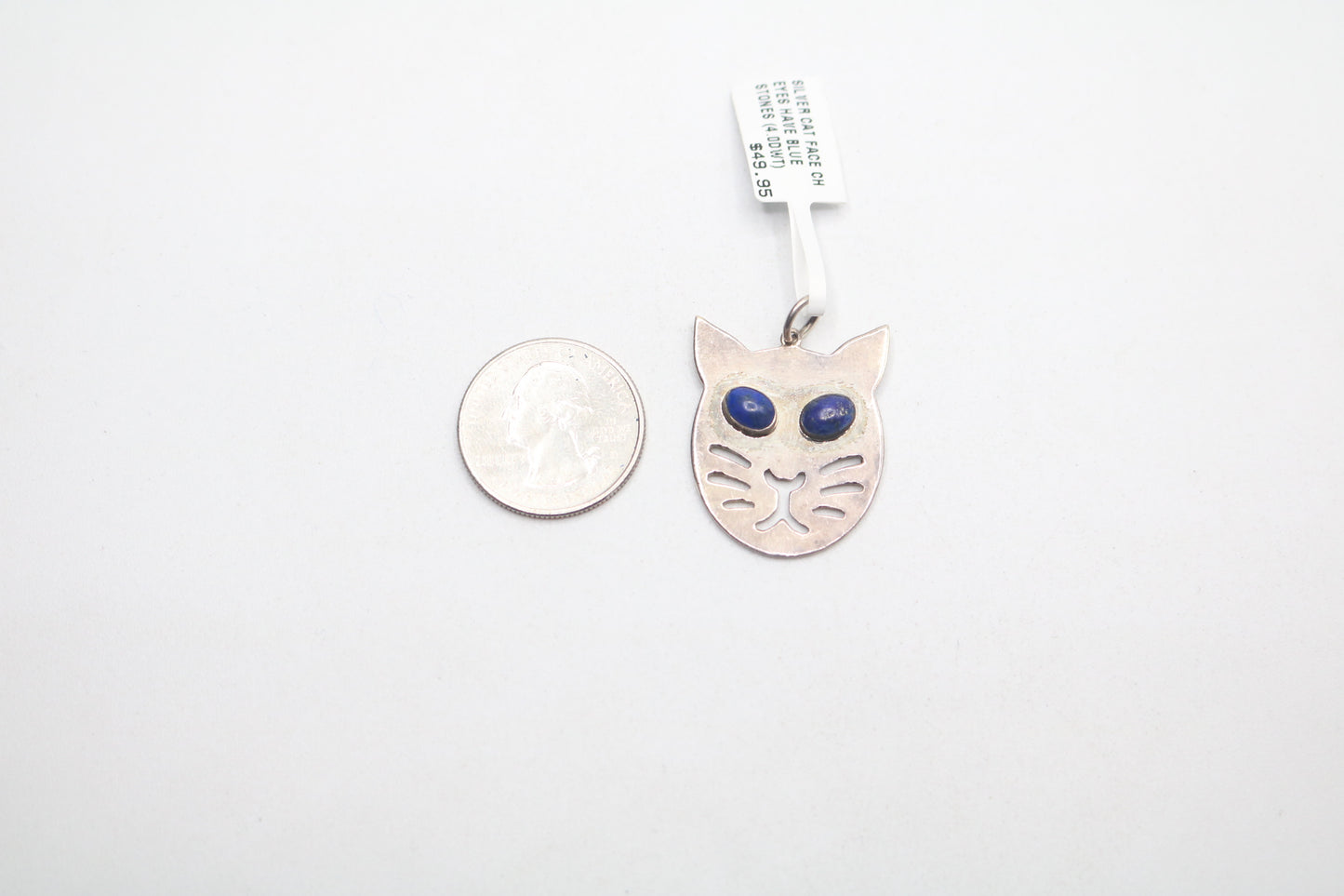 Sterling Silver Kitten Charm (6.4 Grams)