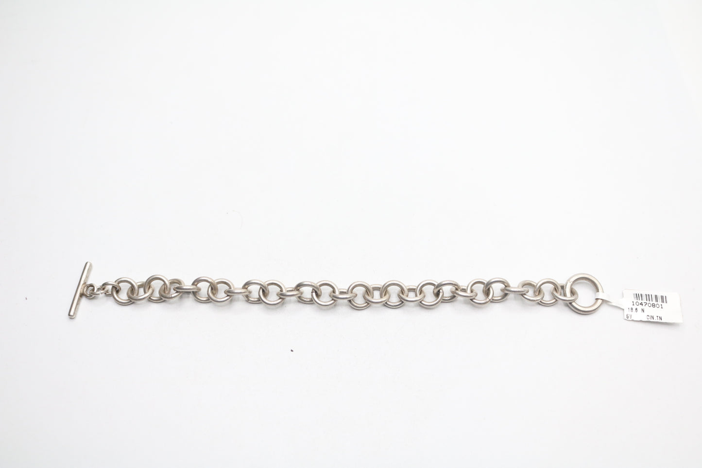 Sterling Silver Cable Style Bracelet (7 & 1/2 Inches)