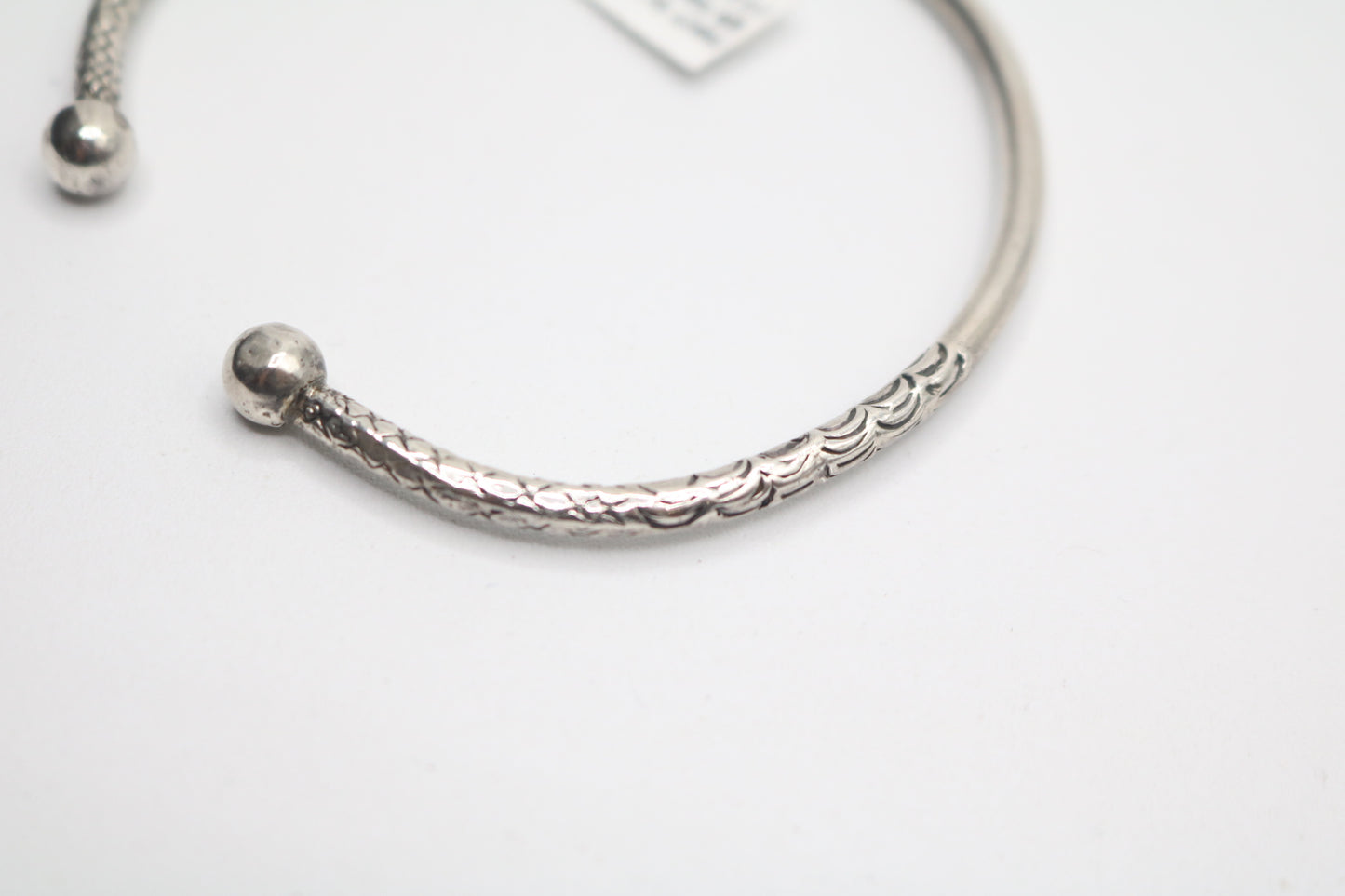 Sterling Silver Bangle Bracelet (22.3 Grams)