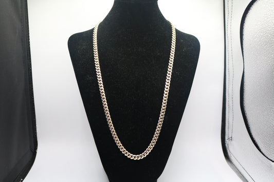 Pre-owned Sterling Silver Curb Chain (26 Inches)