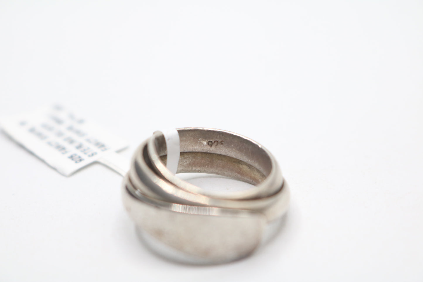 Sterling Silver Fancy Swirl Ring (Size 7)