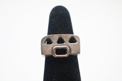 Sterling Silver Fancy  Ring (Size 6)