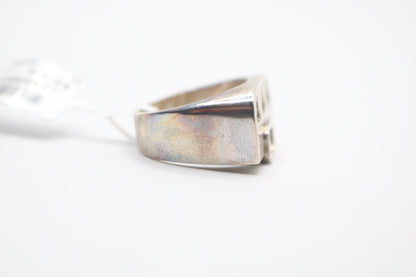 Sterling Silver Fancy  Ring (Size 6)