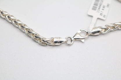 Sterling Silver Spiga Chain (19 Inches)