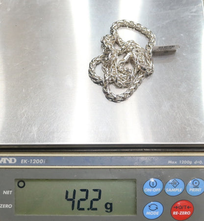 Sterling Silver Spiga Chain (19 Inches)