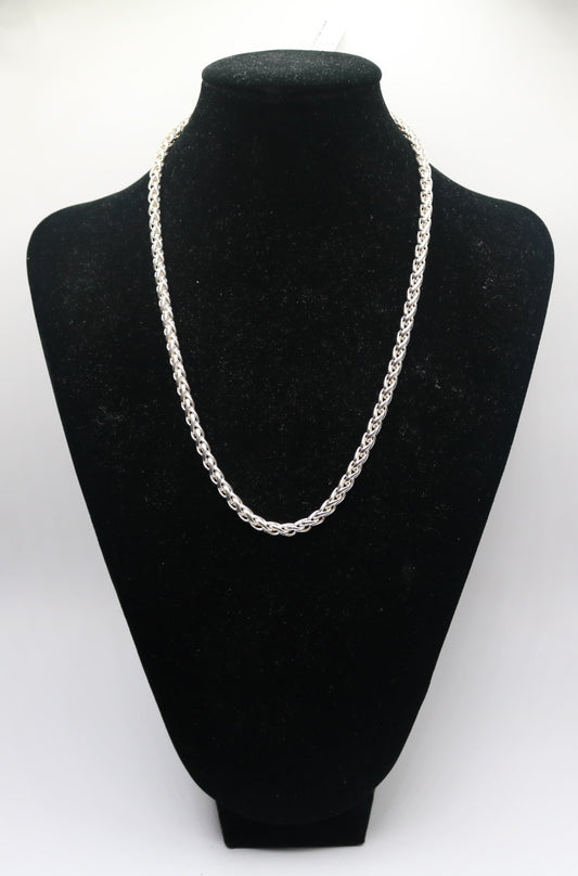 Sterling Silver Spiga Chain (19 Inches)