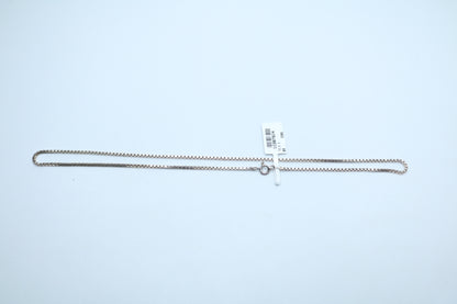 Sterling Silver Box Chain with Round Charm(18 Inches)