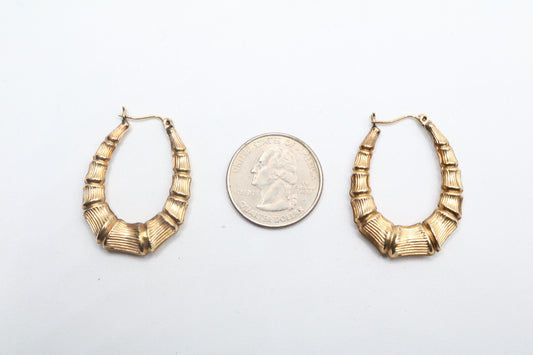 10k Yellow Gold Shrimp Earrings