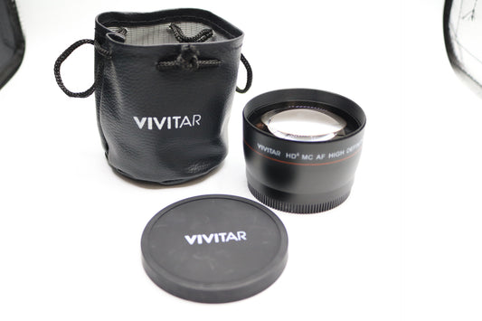 Vivitar HD4 2.2X MC AF High Definition Telephoto Lens Converter Japan
