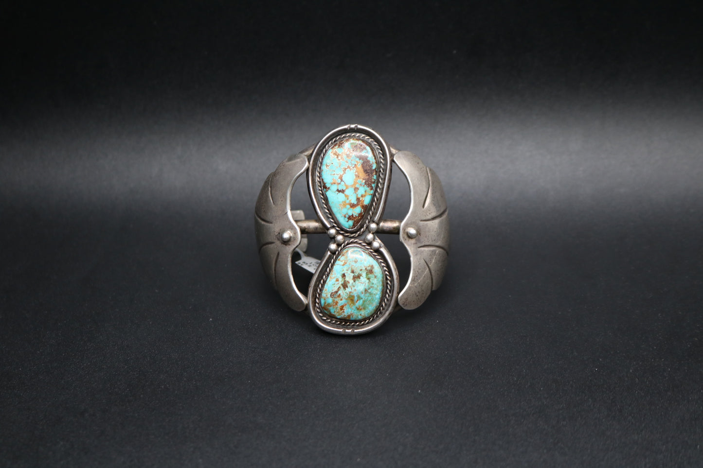 Pre-owned Silver Turquoise Bangle