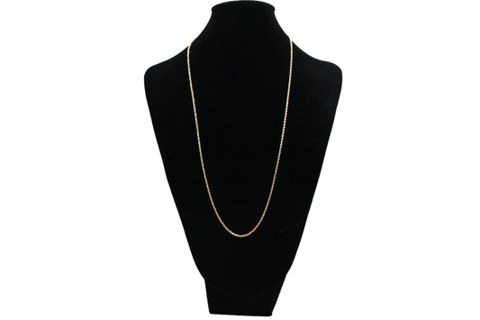 10K Yellow Gold Rope Style Chain (25 Inches)