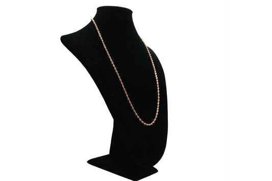 10K Rose Gold Rope Style Chain (24 Inches)