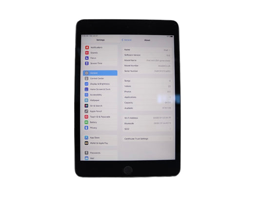 Apple iPad Mini 5th Generation A2133 64GB Wi-Fi 7.9in Space Gray