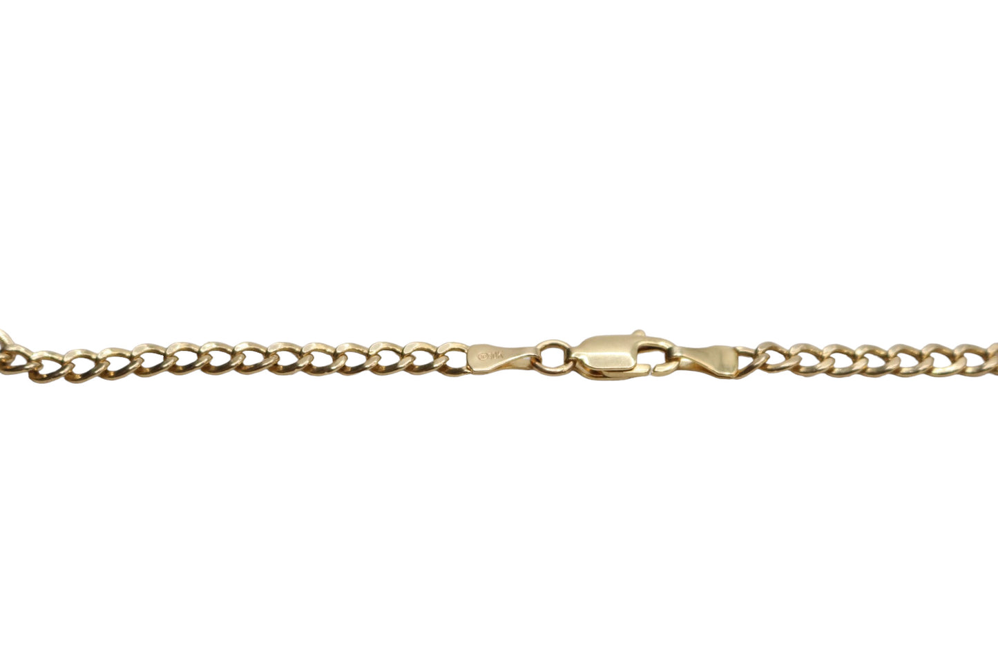 10K Yellow Gold Curb Style Chain (18 Inches)