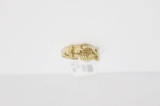 10K Yellow Gold Handshake Ring (Size 5)